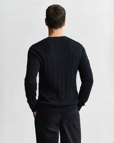 Pull en maille torsadée
