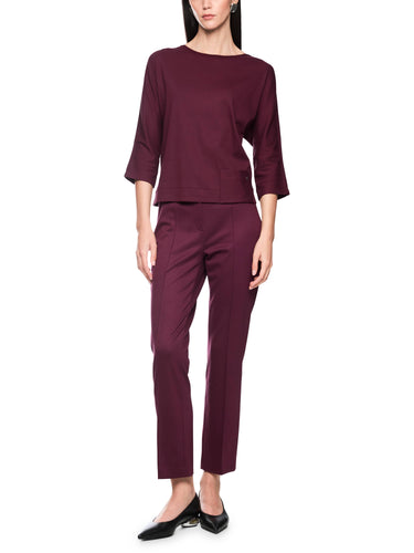 T-Shirt aus Stretch-Baumwolle mit 3/4-Arm