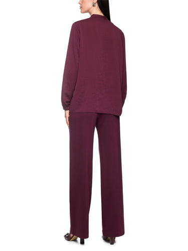 Weit geschnittene Bluse mit V-Ausschnitt
