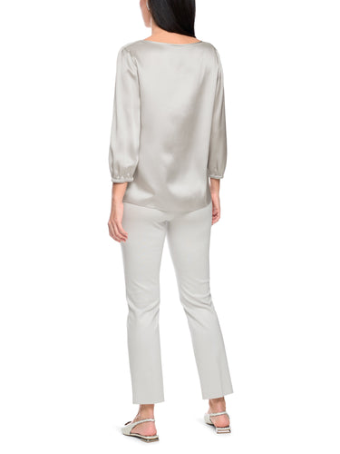 Seidenbluse mit 3/4-Ärmeln