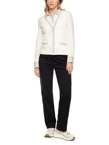 Jerseyjacke mit Printdetails