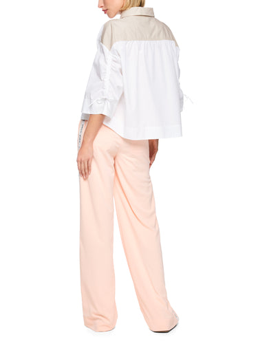 Kurze Baumwollbluse