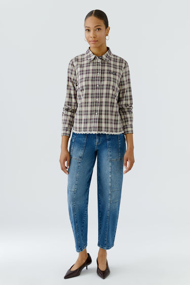Blouse à carreaux