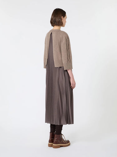 Robe midi plissée