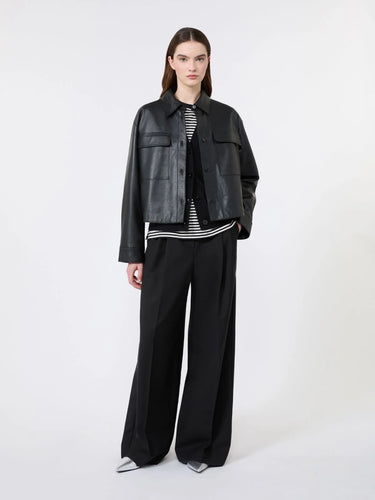 Veste en cuir nappa