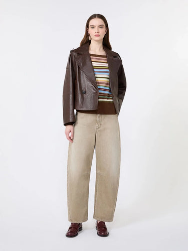 Caban en cuir Nappa