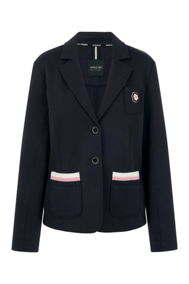 Blazer à col à revers et patch floral · Fashion Cloud af0ede0a