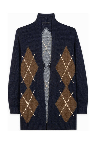 Alpaka-Mix-Cardigan mit Muster · Fashion Cloud 5bd7b450