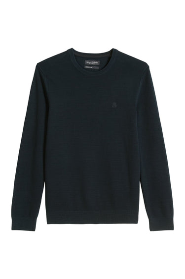 Crewneck, cotton slub, piqué structure · Fashion Cloud ff09aed8