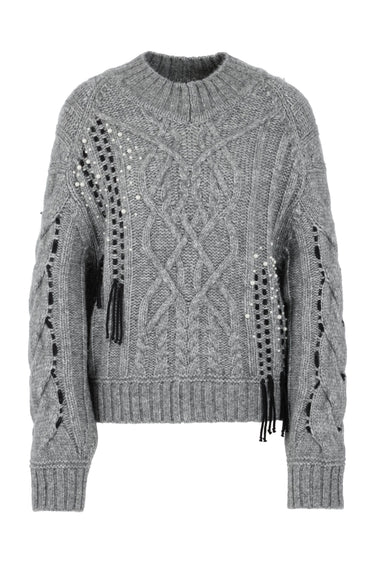 Pull à mailles torsadées avec détails · Fashion Cloud 4b8380e1