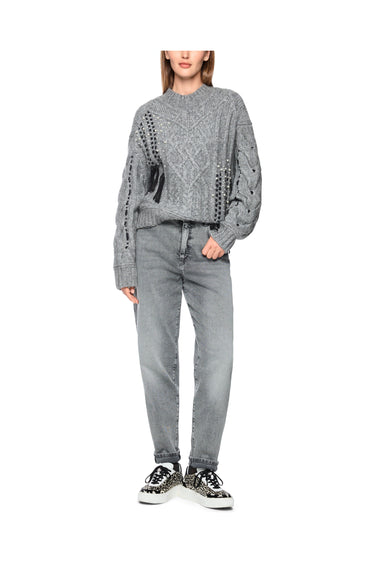 Pull à mailles torsadées avec détails · Fashion Cloud 4b8380e3