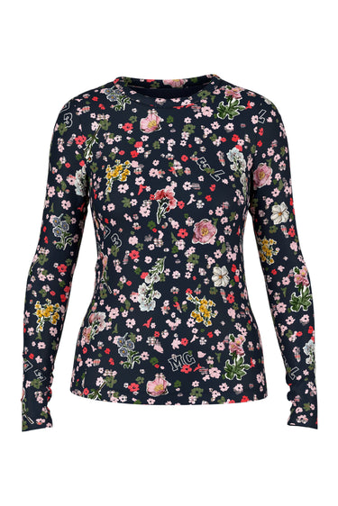 T-shirt à manches longues à imprimé floral sur toute la surface · Fashion Cloud 9b65b86b