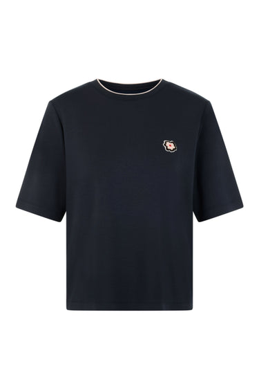 T-shirt à manches courtes avec patch floral · Fashion Cloud 4dbc4d66