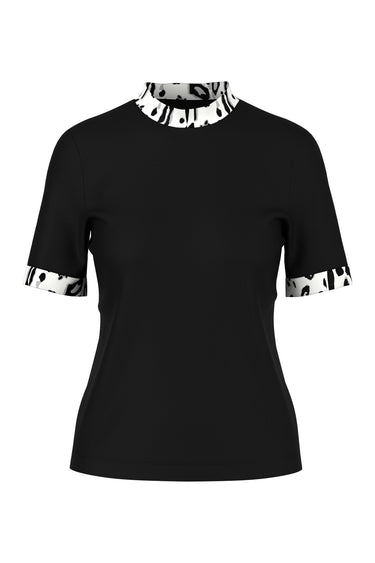 T-shirt à bords-côtes léopard · Fashion Cloud aef710b4