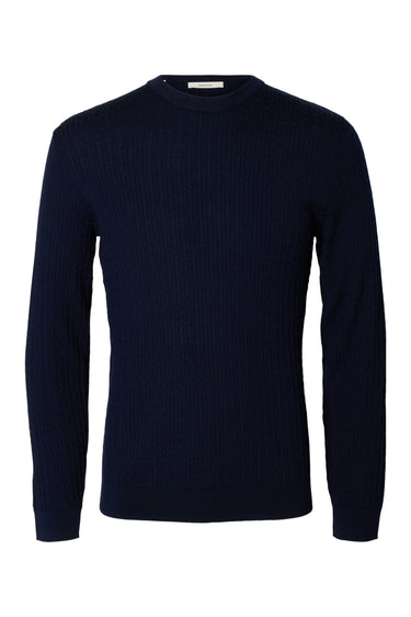SLMTRAY LS KNIT MERINO CABLE CREW NOOS · Fashion Cloud 0f643de1