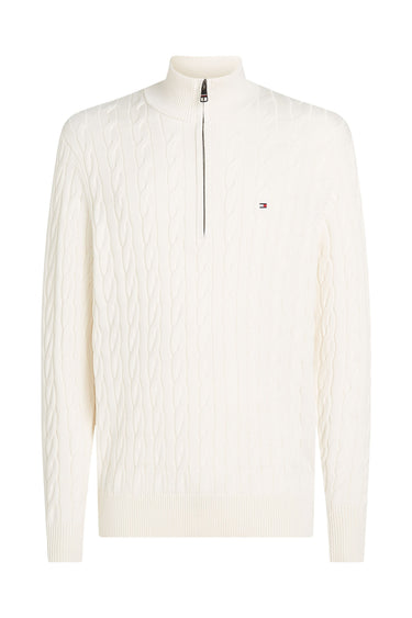 CLASSIC COTTON CABLE ZIP MOCK · Fashion Cloud 1105bc21