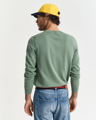Pull col rond en coton classique · Fashion Cloud 14e57360