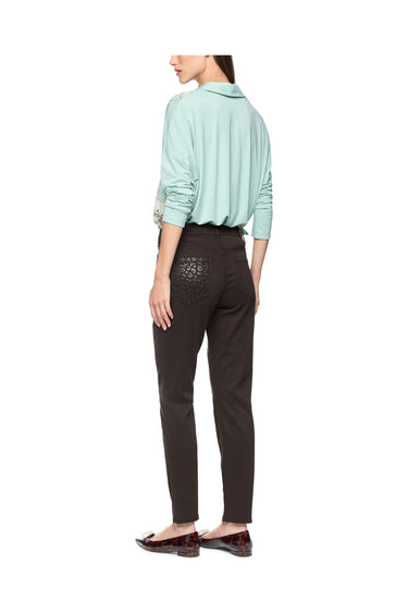 Pantalon SILEA coupe slim à jambes raccourcies · Fashion Cloud 1d4929fd