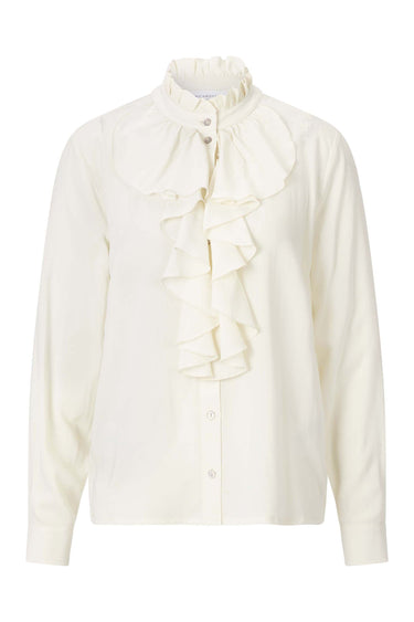 Viscose Blouse with Volant · Fashion Cloud 38b6ec1d