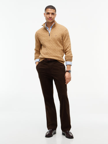 CLASSIC COTTON CABLE ZIP MOCK · Fashion Cloud 436fc487