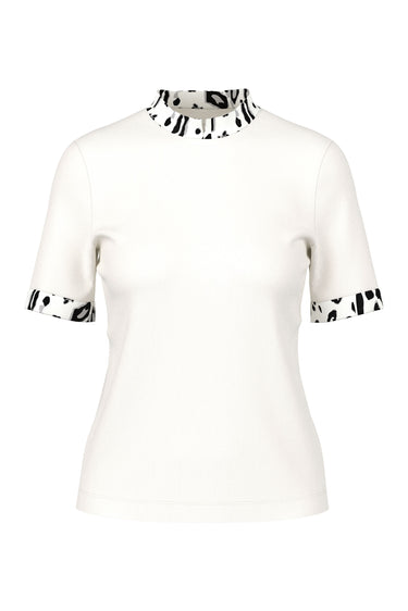 T-shirt à bords-côtes léopard · Fashion Cloud 47958885