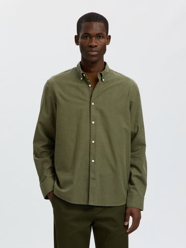 SLMCOLE-JAY MELANGE REG LS SHIRT NOOS · Fashion Cloud 5a67034c