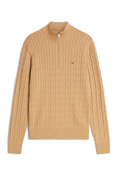 CLASSIC COTTON CABLE ZIP MOCK · Fashion Cloud 6f9ed55d