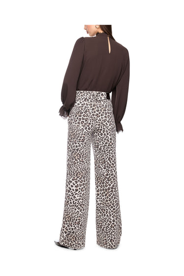 Jeans WARRI coupe large avec imprimé léo · Fashion Cloud 95f81ab2