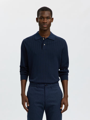SLMTORINO LS KNIT RIB POLO NOOS · Fashion Cloud 964958d7