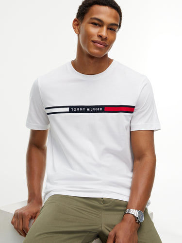 HILFIGER CHEST INSERT T-SHIRT · Fashion Cloud b30a6f78