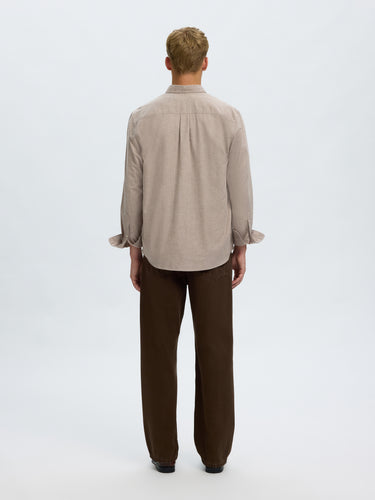 SLMCOLE-JAY REG MELANGE LS SHIRT NOOS · Fashion Cloud b4c6418d