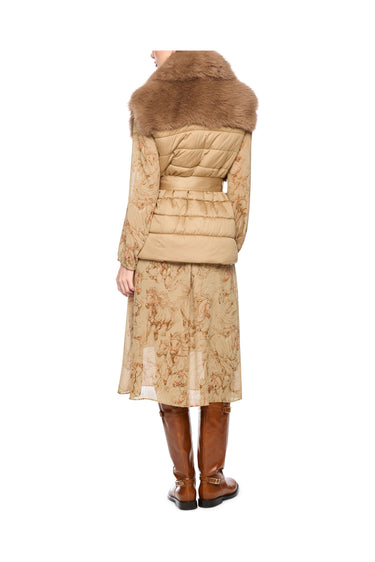 Gilet en fausse fourrure avec dos matelassé · Fashion Cloud b65ad407