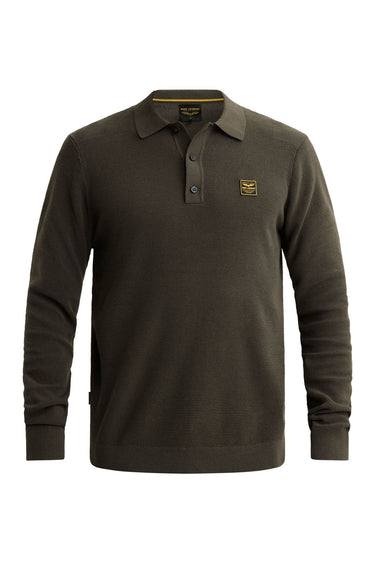 Long sleeve polo structure kni · Fashion Cloud ec166287