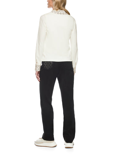 Jerseyjacke mit Printdetails