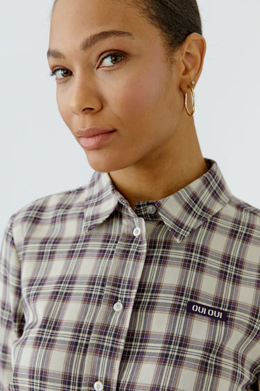 Blouse à carreaux