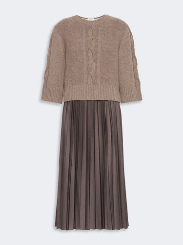 Robe midi plissée