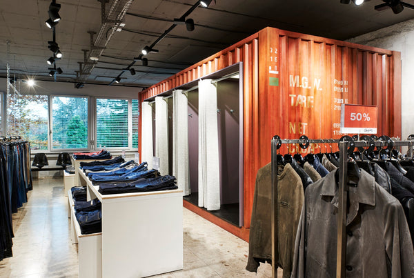 Angéloz Mode Outlet, cabines d'essayage