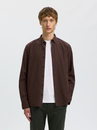 SLMCOLE-JAY REG MELANGE LS SHIRT NOOS · Fashion Cloud 2b266f76