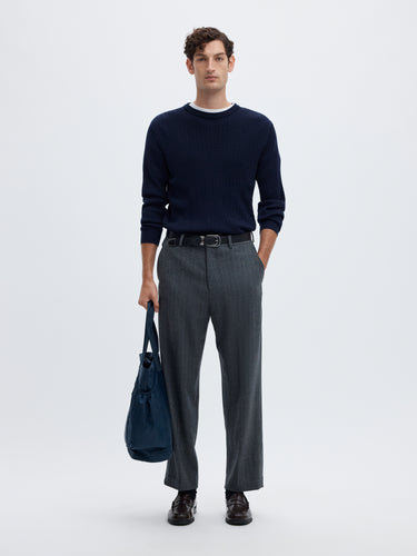 SLMTRAY LS KNIT MERINO CABLE CREW NOOS · Fashion Cloud 6f9d0da1