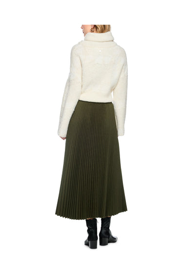 Jupe mi-longue en laine foulée · Fashion Cloud 804abbbd