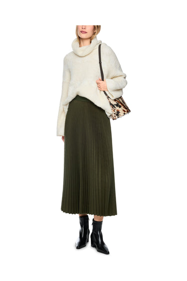 Jupe mi-longue en laine foulée · Fashion Cloud 804abbbf