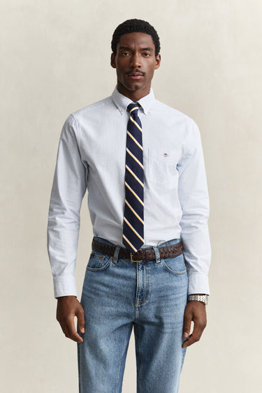 Chemise en coton Oxford regular classique à rayures · Fashion Cloud ae51b5a0