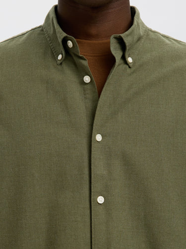 SLMCOLE-JAY MELANGE REG LS SHIRT NOOS · Fashion Cloud bd1a98b7